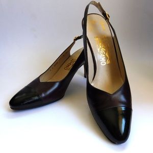 50's Vintage Slingback Ferragamo Women's Shoes